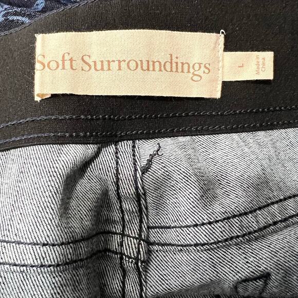 Soft Surroundings The Ultimate Supremely Soft Denim Pull On Flare Jeans Size 10 - Picture 10 of 13